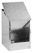 Mangeoire Galvanisée 2,5 kg
Mangeoire avec couvercle à charnières
Peut-être fixée au mur
Mangeoire équipée d'un rebord anti-gaspillage
Mangeoire entièrement Galvanisée (tôle 6/10éme)
Dimensions : 16 x 15 x 25 cm