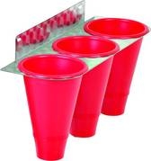 Saignoir 3 cônes + support

Vous pouvez adapter ces saignoirs sur la plumeuse polyvalente M 12 01 1020.

Vous pouvez également l'installer en position murale.

Saignoir composé de 3 cônes plastique + 1 support en inox
