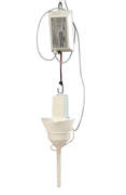 Gaveuse Basse Tension 24 Volts
Normes CE - Garantie 1 an
Variation de la vitesse électronique avec présélection manuelle et couple constant. Bouton de réglage sur le boîtier
Cet appareil permet d'adapter le débit du maïs aux différentes phases du gavage des oies et des canards.
Machine légère et maniable
Rotation de 400 à 800 tours / minute au niveau de la vis, ce
Qui correspond à 180 à 190 canards et 120 oies / heure 
Livrée avec entonnoir et vis de 24 cm et un tendeur de suspension
Possibilité d'adapter les entonnoirs de19, 24, 30 et 42 cm
