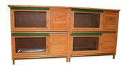 Clapier 2 x 2 étages pour lapins
Plaque pour les déjections à chaque étage qui permettent une hygiène parfaite pour la récupération des urines
Double porte en façade qui permet un accès facile à l'intérieur
Rideaux de protection à chaque étage
Fabriqué en Sapin de 10 mm d'épaisseur
Toit en toile goudronnée pour un bonne protection contre la pluie
Clapier livré en kit
Montage facile simplement avec des vis
Dimensions : 110 x 55 x 220 cm