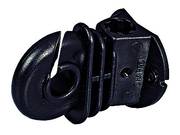 Isolateur pour clôtures électriques
Isolateur très résistant, polyvalent. 
Se fixe par emboîtement ou sur tout support
Pour piquet fer et piquet bois, fil, corde Ø 14 mm et ruban Ø 12,5mm
Triple système goutte d'eau
Passage du fil renforcé