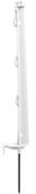 Piquet plastique blanc 0,70 m (10 pièces)
Système Blocfil qui permet la fixationn du fil de clôture à terre en un quart de tour
4 isolateurs
Double bêche pour un meilleur ancrage au sol du piquet