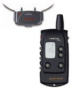 Collier d'éducation et d'aide au dressage
Portée jusqu'à 500 m
Pour 1 chien
Avertissement sonore
15 niveaux de stimulations
Le collier est commun aux 7 télécommandes de la gamme CANICOM.
Pilotage simple
Mise en fonction du collier par l’intermédiaire d’un plot magnétique situé dans la télécommande
Codage collier/télécommande effectué par l'utilisateur
Avertissement sonore
Touche « booster » programmable
15 niveaux de stimulations (flash ou continues)
Ecran LCD rétro-éclairé
Ergonomie
Pas d’antenne apparente sur le collier récepteur
Antenne courte sur la télécommande (35 mm)
Télécommande : Poids : 85 g (avec la pile)
Dimensions : h 108 x l 55 x prof. 24 mm
Fonctionnement sur pile 3 V lithium CR2 (fournie)
Collier CANICOM : Poids : 75 g (boîtier + pile)
Dimensions : h 38 x l 68 x prof. 43 mm
Fonctionnement sur pile 3 V lithium CR2 (fournie)
Sangle réglable à l’encolure de 20 à 50 cm
Fiable et efficace
Garantie : 2 ans
Télécommande : étanche aux ruissellements
Autonomie : 30 000 déclenchements 
Collier CANICOM : étanche à l’immersion
Autonomie : 7 mois en veille, 2 mois en usage intensif
Composition du CANICOM 500
Un collier CANICOM équipé d'électrodes courtes
Une pile lithium 3 Volts CR2 pour le collier
Une télécommande CANICOM 500 équipée d’une pile lithium 3 Volts CR2
Une lampe néon test
Un jeu d’électrodes longues
Une dragonne
Un guide d’utilisation
En option :
Un collier CANICOM factice