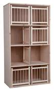 CASIER D’ELEVAGE PORTE BOIS

Casier pour 4 couples en bois aggloméré équipé de portes bois.
A placer à l’intérieur
Livré en kit et fourni sans nid

Dimensions : 78 x 44 x 144 cm