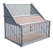 Se fixe à la sortie du poulailler

Pour la rentrée, on obture la façade, les pigeons rentrent par le haut et ne peuvent plus ressortir.

M 25 01 8010 Spoutnik 85 cm  