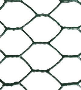 Grillage hexagonal Plastifié 25 mm - 1 x 10 m

Grillage hexagonal maille de 25 mm - fil de 1 mm

Grillage idéal pour fabriquer des clôtures, cages, protection de vos plantations

Grillage à poules
