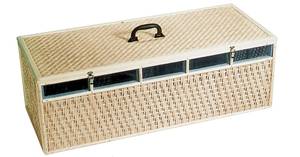 PANIERS EN OSIER GRAND MODELE

M 25 01 2110 Panier en osier 4 cases	
Pour volailles
Dimensions : 89 x 34 x 36 cm