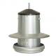 mangeoire - tremie galvanisee avec auvent metal