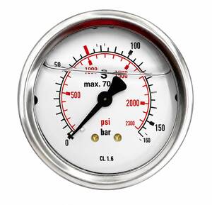 Manomètre haute pression conçu pour contrôler avec précision la pression des pompes 
de brumisation jusqu'à 160 bars. Idéal pour les installations de brumisation en élevage avicole, 
il permet de surveiller le bon fonctionnement du système de d'assurer une brumisation efficace
et régulière dans les bâtiments d'élevage.
