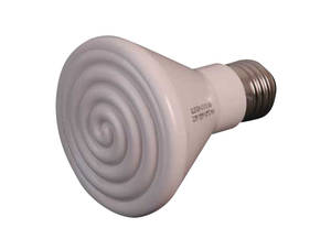 Ampoule à rayonnement infrarouge en céramique
Pouvoir chauffant très élevé
N'éclairent pas 
A vis E27, 220 Volts
Anti-choc
Durée de vie 10 fois supérieure par rapport aux ampoules standard