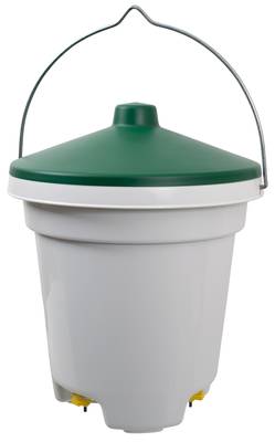 KERBL Seau-Abreuvoir 12 Litres Avec Pied Et Anse Pour Volaille - Idéal Poules Et Poussins