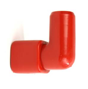 Embout coudé 22 pour tube carré 22 mm 