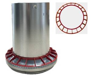 Grille anti-gaspillage Trémie galva 18 kg