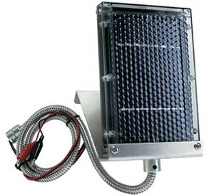 Panneau solaire Monocristallin eDrenaline 6 V pour Agrainoir Wildgame

Livré avec support de montage en aluminium et visserie
Boitier en polycarbonate résistant et durable
Batterie avec gaine flexible de protection et pinces crocodiles
Cellules solaires en couches minces

Le panneau sert à recharger automatiquement la batterie de l'agrainoir électronique Wildgame 6 Volts