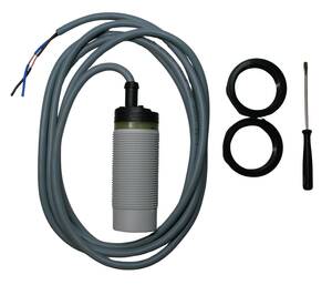 Détecteur Capacitif (sonde) 

Le dérecteur capacitif se place sur une vis à grains, une vis d'alimentation, une chaine plate et autres systèmes d'alimentation.

Le détecteur capacitif amène une sécurité supplémentaire dans vos élevages et permet de stopper une vis à grains automatiquement quand le grain arrive à sa hauteur.

Caractéistiques techniques :

 - Boitier M 30 x15
 - Portée réglable : 2 à 20 mm
 - Fonction No / NC programmable par commutateur
 - 2 fils - AC / DC
 - Livré avec 2 écrous M30

Fiche technique téléchargeable




