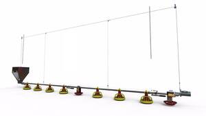 Chaîne alimentation poules pondeuses FARMLINE 24m

Chaîne d'alimentation spirale FARMLINE pour poules pondeuses

Ligne de 24 mètres de longueur pour poules pondeuses

Cette ligne est livrée complète :

 - Tube 45 mm avec spirale et assiette tous les 75 cm
 - Moteur d'entraînement 0,37 Kw - 380 V
 - Trémie de départ de 50 KG avec embase inox
 - Système de relevage et de basculement pour faciliter le nettoyage