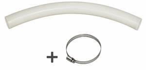 Courbe PVC 1m50 Ø90 sans spirale avec collier galva
