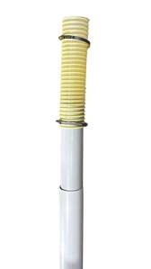 Descente diam 75 flexible
sous boitard motoréducteur
3ml + 1m50