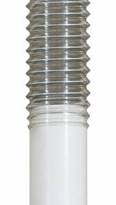 Descente Ø90 flexible sous boitard motoréducteur
3ml + 1m50