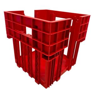 Caisse plastique 180 oeufs (6 alvéoles)

Pratique, une encoche de chaque côté pour le passage des mains afin de déposer et enlever les alvéoles plus facilement
Les caisses sont empilables et emboitables. 

Livrée sans alvéoles
Dimensions : 38 x 38 cm - Hauteur :  37 cm

Couleur : rouge