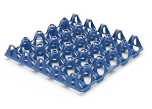 Alvéole plastique bleue 20 Oeufs XL

Convient pour des oeufs medium - large - extra large jusqu'à 160 g

Alvéole empilable et gerbable

Dimensions : 30x30x5,8 cm 
Poids de l'alvéole : 160 grammes

Fabriquée en plastique contact alimentaire
