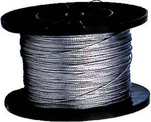 Câble acier galvanisé - Bobine de 500 M
Diamètre : 1,2 mm
Charge rupture : 180-200kgs/mm2