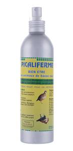 Picaliferme 250 ml
Spray à appliquer dès l'apparition de plaies causées par les oiseaux piqueurs. 
Évite l'aggravation en repoussant l'agresseur. 
S'utilise également sur les bovins, ovins, porcs pour repouser mouches et autres agresseurs. 
Peut s'utiliser en badigeonnage et utilisable en agriculture biologique.
