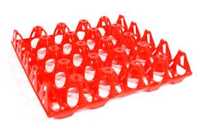 ALVEOLE ET CAISSE PLASTIQUE - alveole plastique 20 oeufs xl rouge