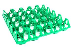 ALVEOLE ET CAISSE PLASTIQUE - alveole plastique 20 oeufs xl verte