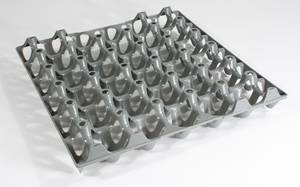 ALVEOLE ET CAISSE PLASTIQUE - alveole plastique 30 oeufs grise