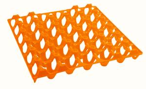 ALVEOLE ET CAISSE PLASTIQUE - alveole plastique 30 oeufs orange