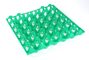 ALVEOLE ET CAISSE PLASTIQUE - alveole plastique 30 oeufs verte