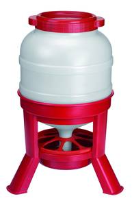 MANGEOIRE VOLAILLES ADULTES - mangeoire sur pieds plastique 