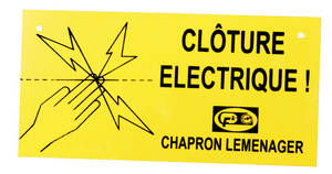 ACCESSOIRES CLOTURE ELECTRIQUE - plaque cloture electrique